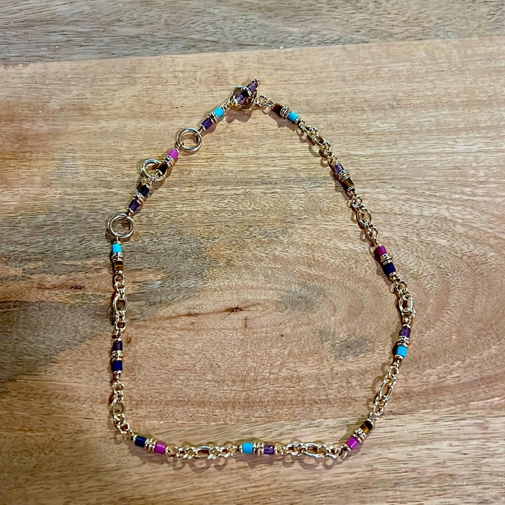 Kendra Scott Bree Gold Convertible Chain in Orchid Mix